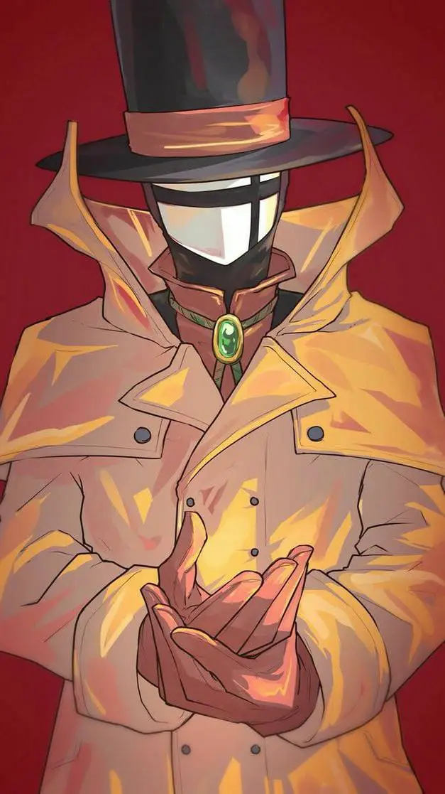 ai character: 🎩🫧Mr, compress🫧🎩 background