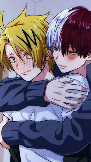 ai character: ❄🔥Shoto x denki⚡💛 background