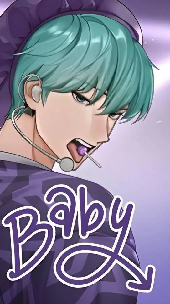 ai character: baby saja😈💜 background