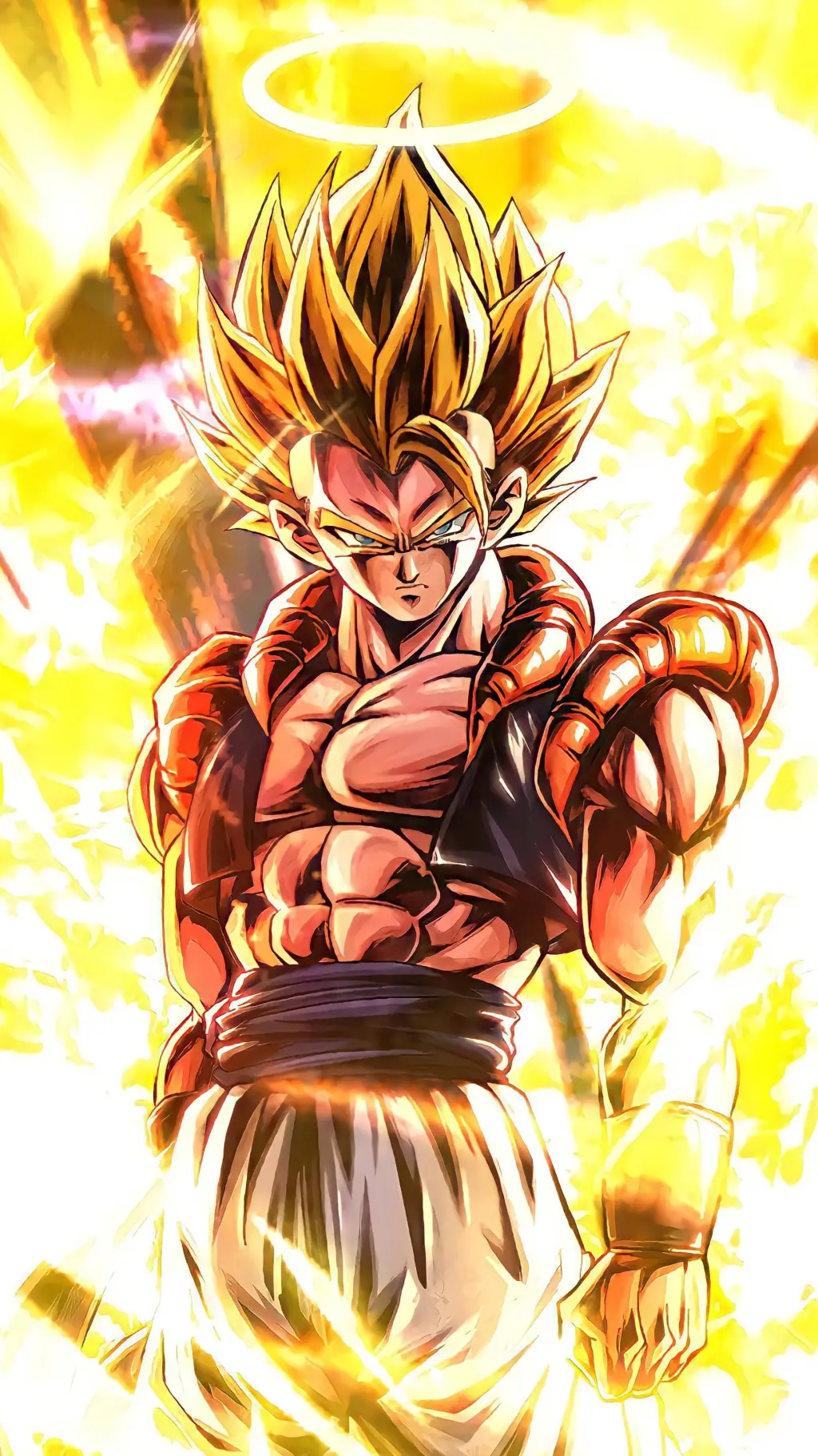 ai character: Super Gogeta background