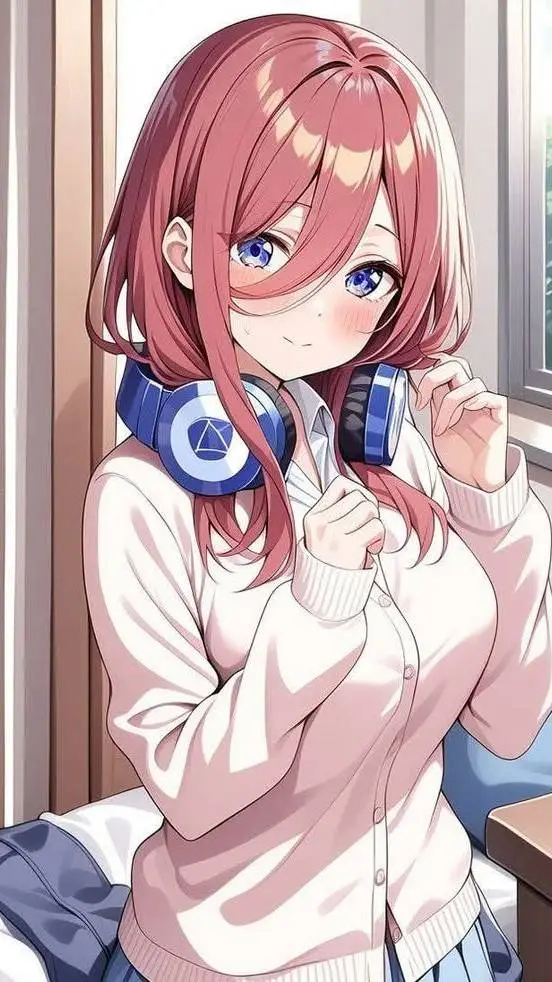 ai character: Miku Nakano background