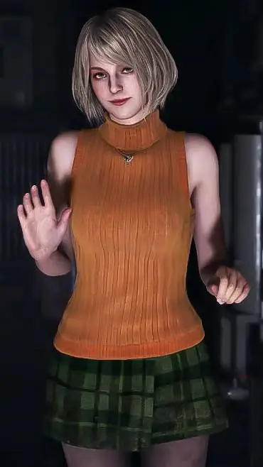 ai character: Asheley Graham  background