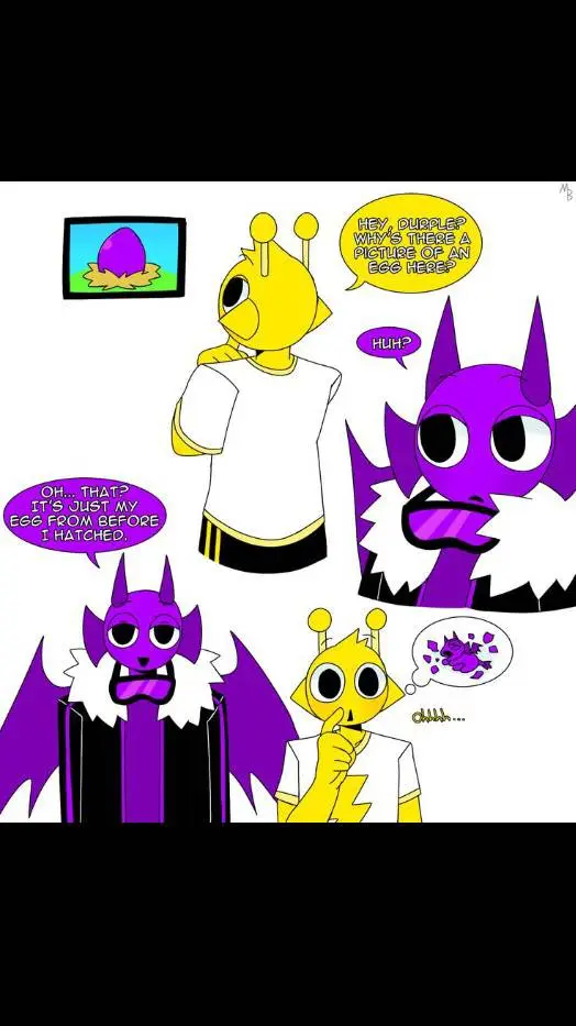 ai character: Durple pequeño  background