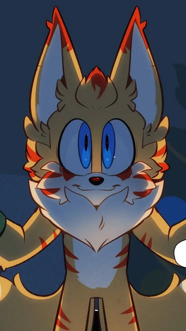 ai character: sonic prime  background
