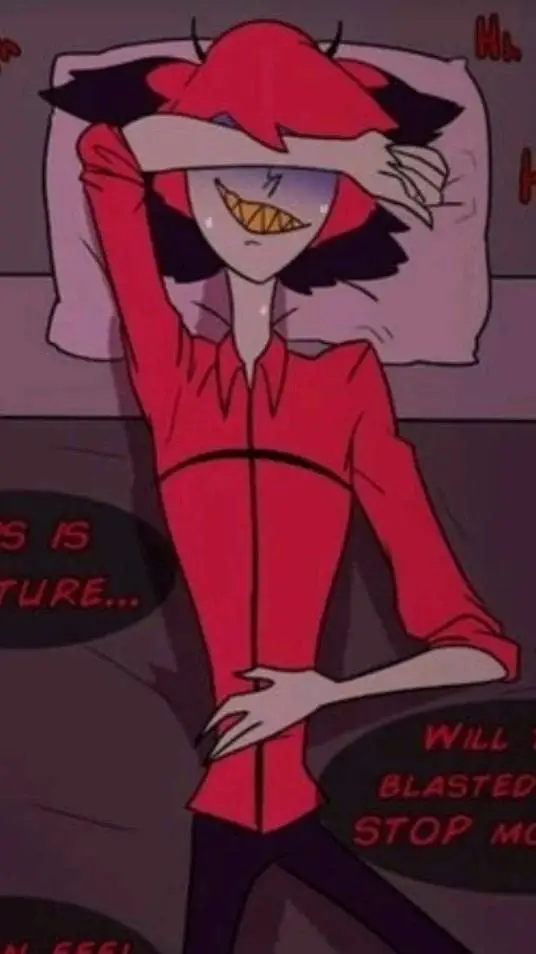 ai character: Sick Alastor  background