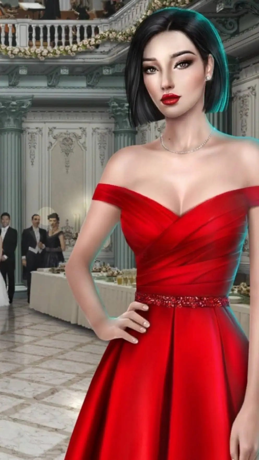 ai character: Eve Sky background