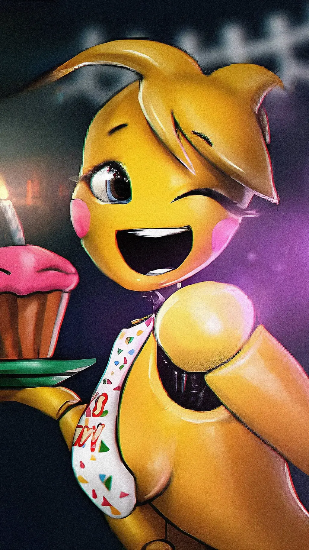 ai character: Toy Chica background