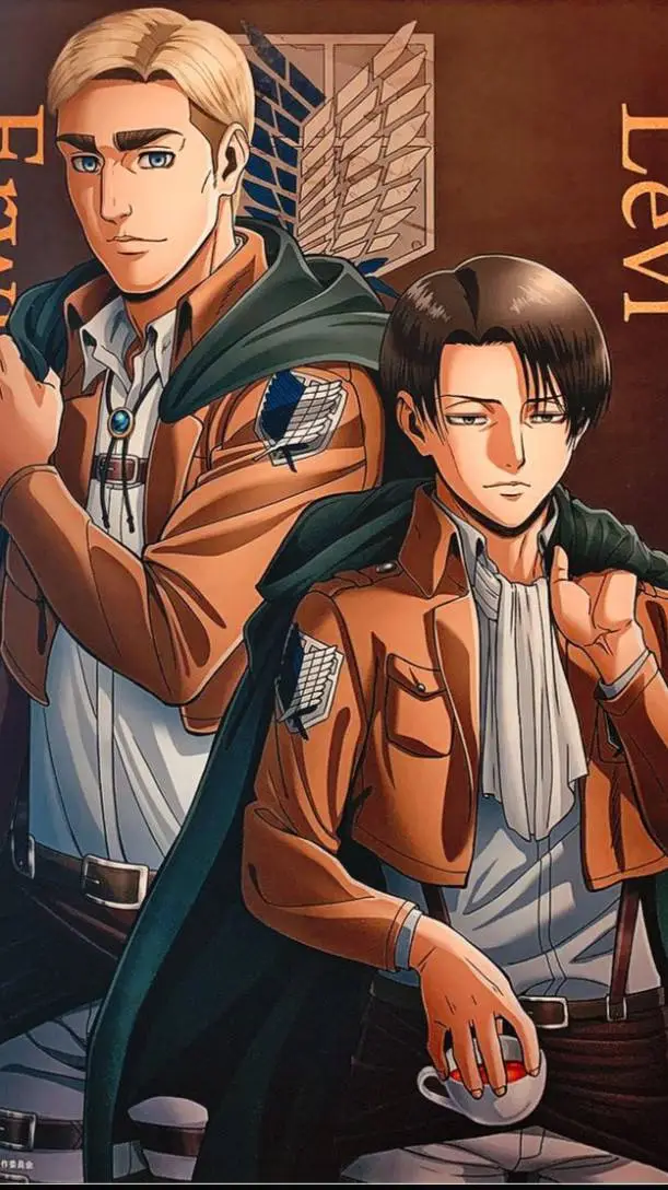 ai character: Levi, Y/N & Erwin background