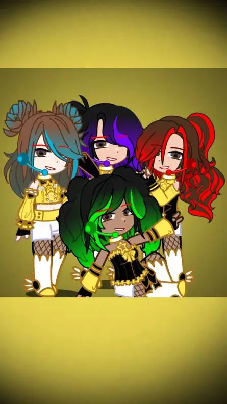 ai character: 🎤k-pop/cazadoras⚔️ background