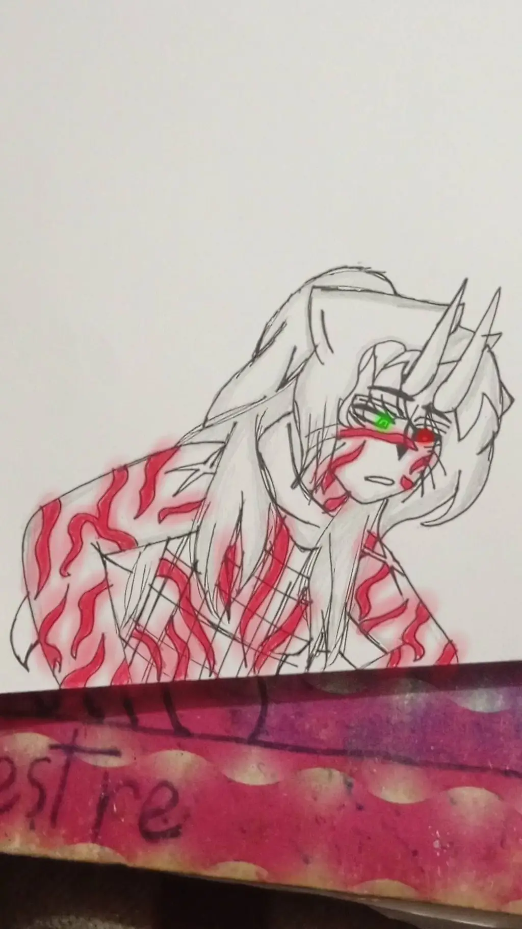ai character: ♥️DEMONHORD💙 background