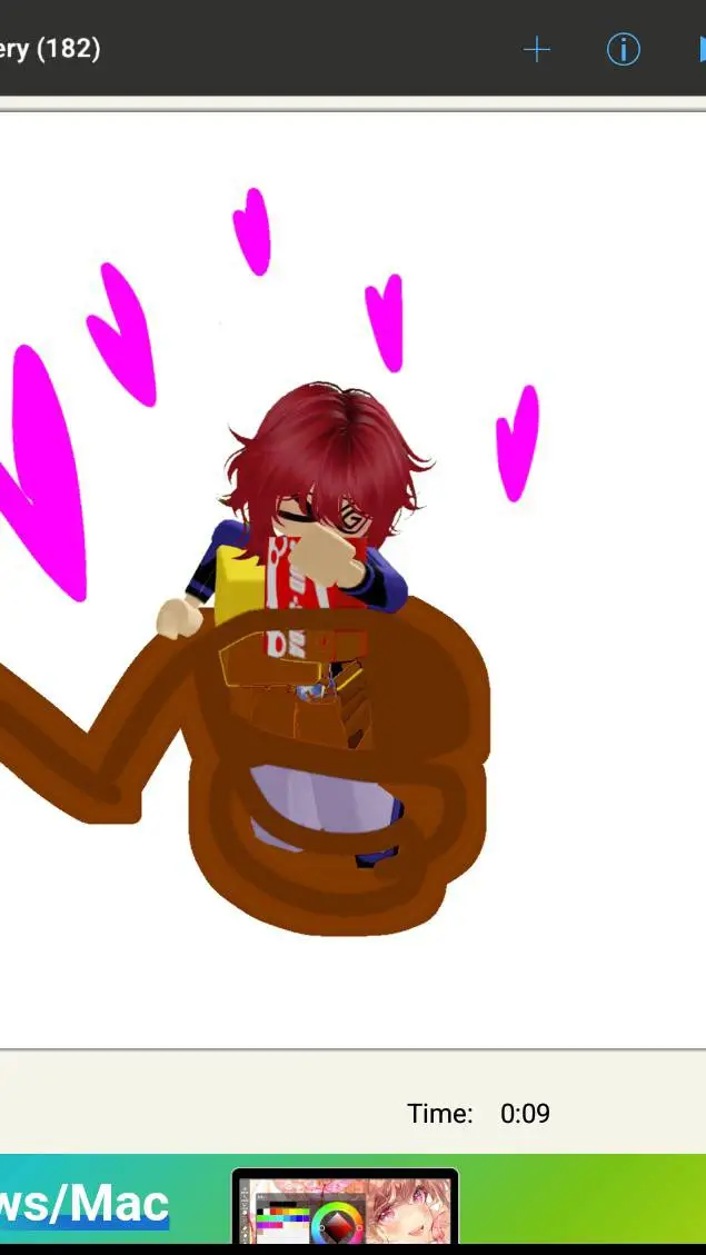 ai character: micey in a bag background