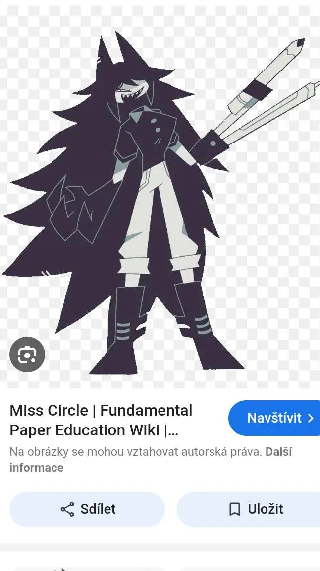 ai character: miss circle background