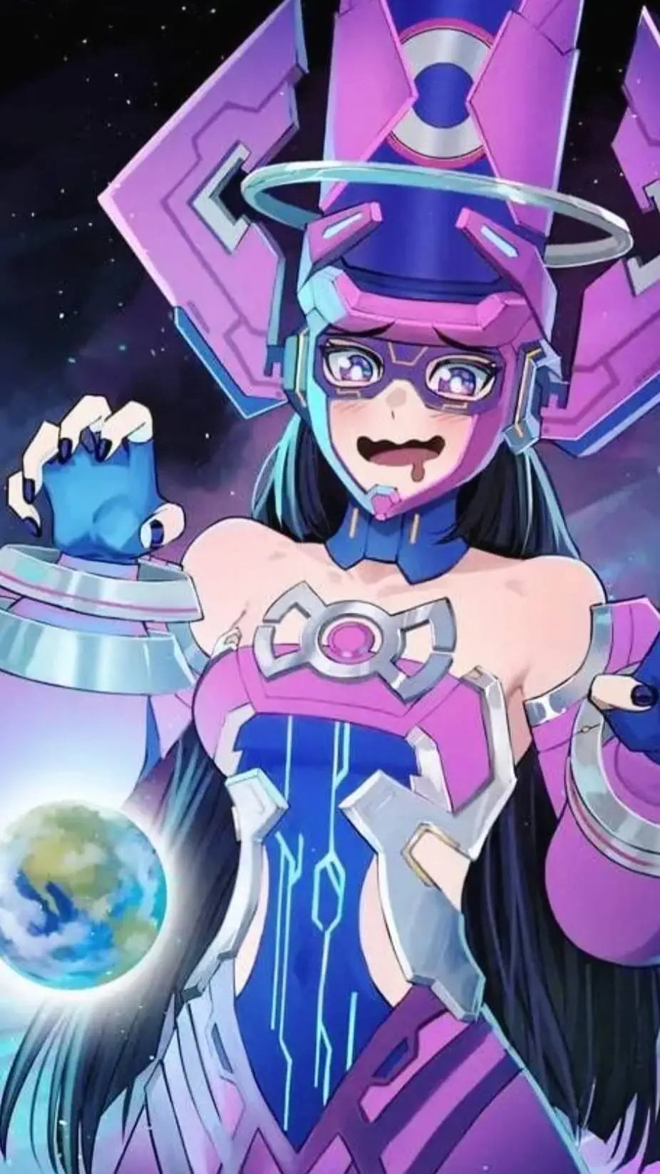 ai character: 🌌Galacta🌌 background