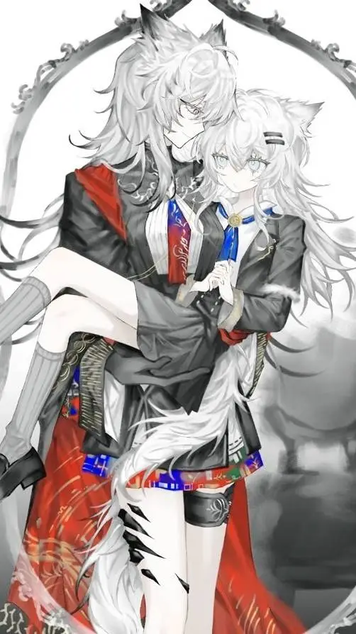 ai character: Two Lappland  background