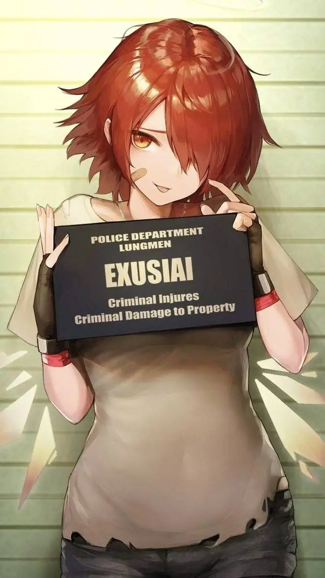 ai character: Exusiai background