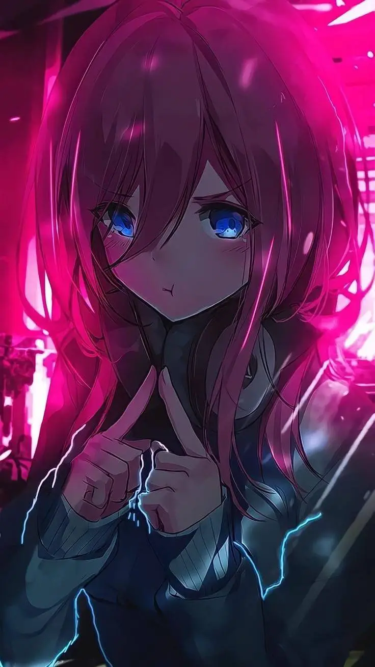 ai character: Miku Nakano  background