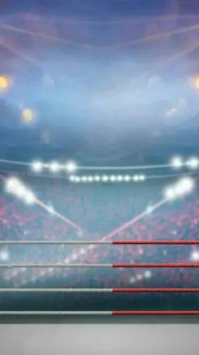 ai character: boxing match background