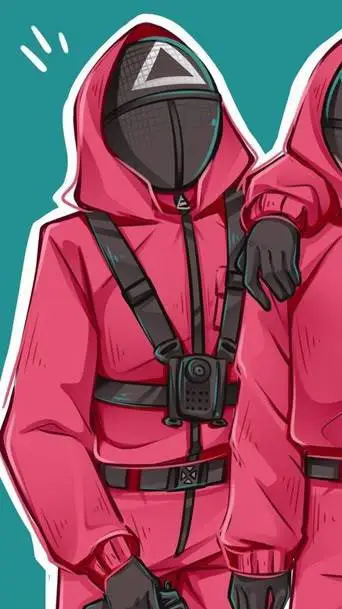 ai character: Juego del calamar background