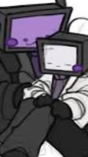 ai character: shadow tv x tv sci background