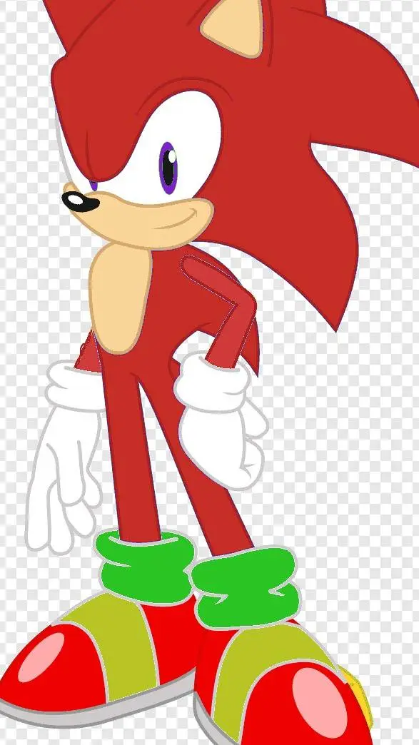 ai character: angry Sonic  background