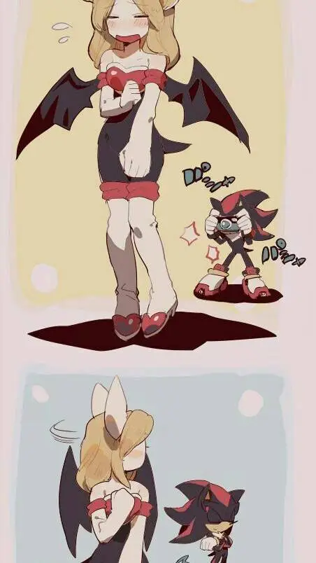 ai character: shadow e maria😍 background