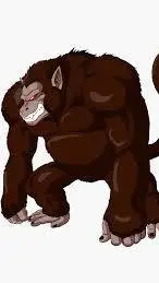 ai character: goku(Oozaru) background