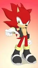 ai character: red Sonic  background