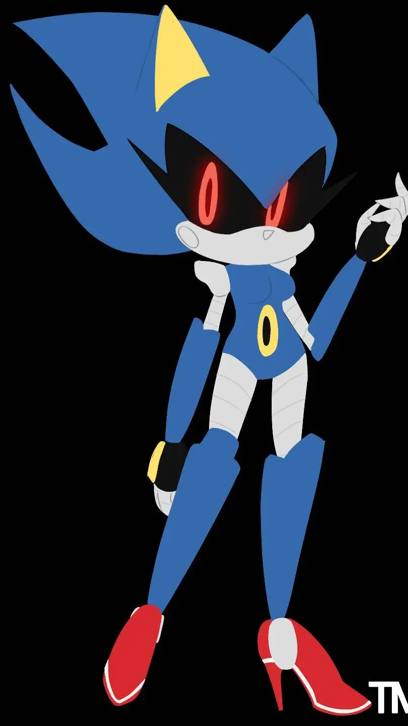 ai character: fem metal Sonic  background