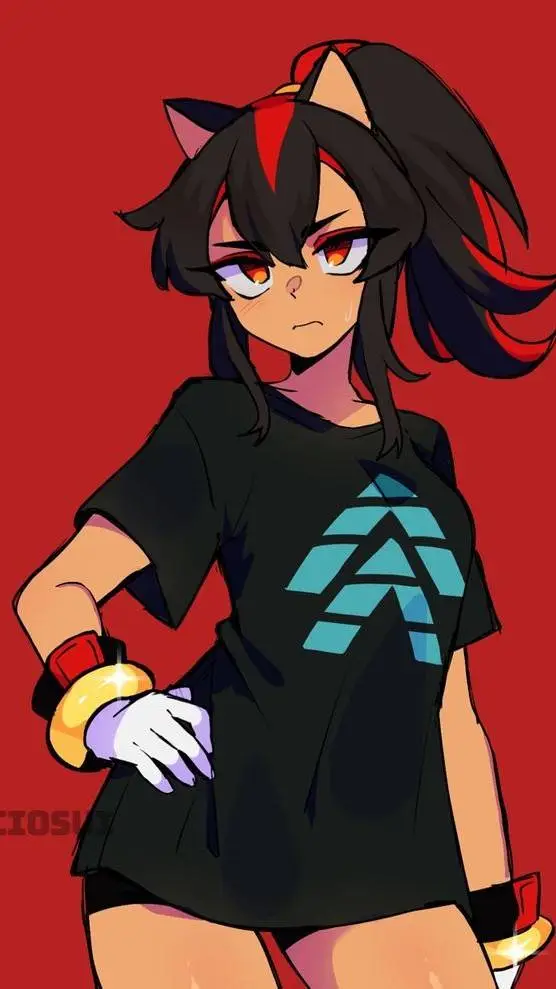 ai character: female shadow TH background