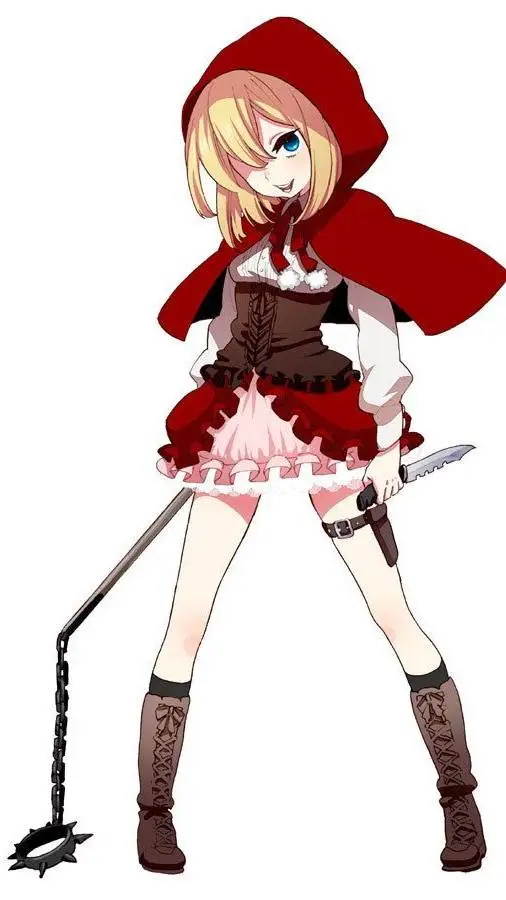 ai character: capuchinho vermelh background
