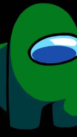 ai character: зелёный background