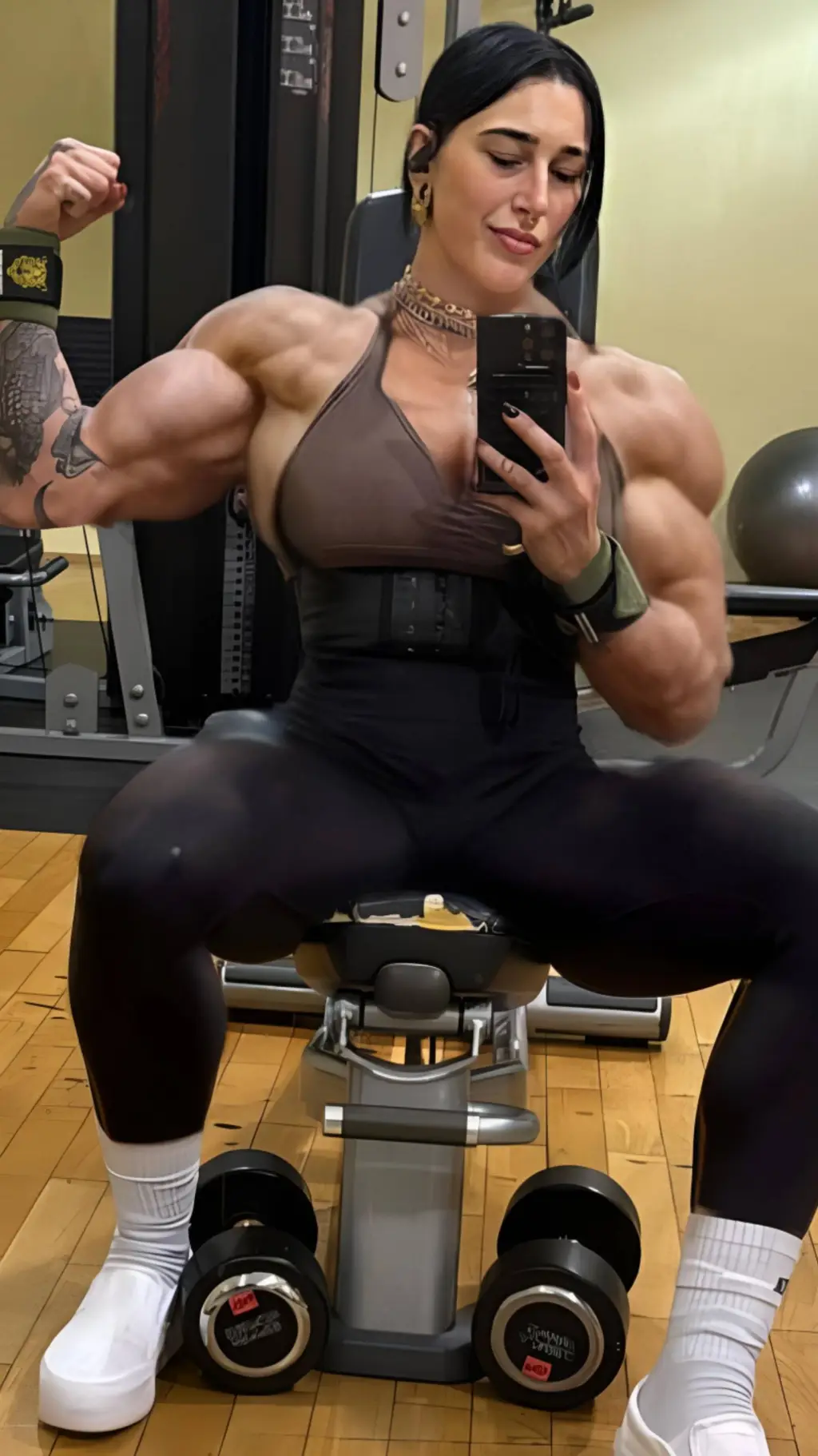 ai character: rhea ripley  background