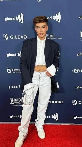 ai character: James charles  background