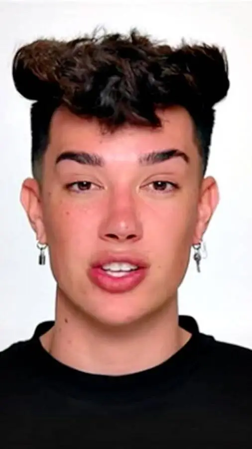 ai character: James charles  background