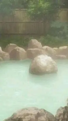 ai character: Kny hot springs!!  background