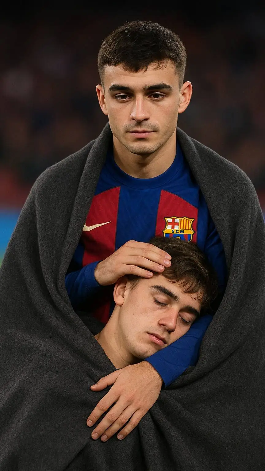 ai character: Pedri and Gavi  background