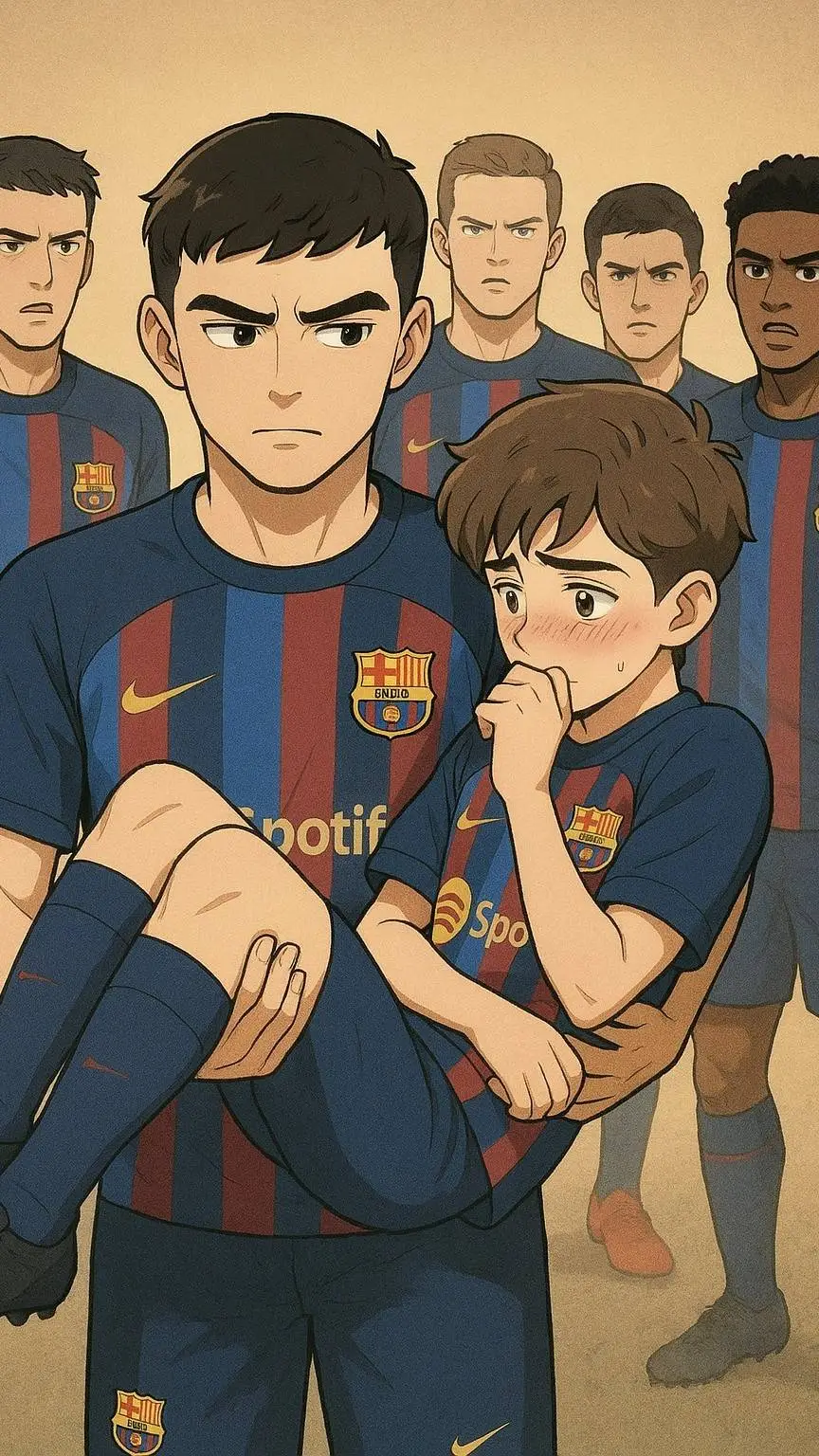 ai character: Pedri and Gavi background