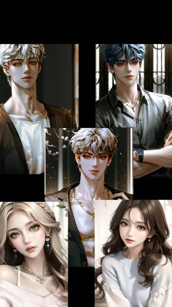 ai character: Camp fire background