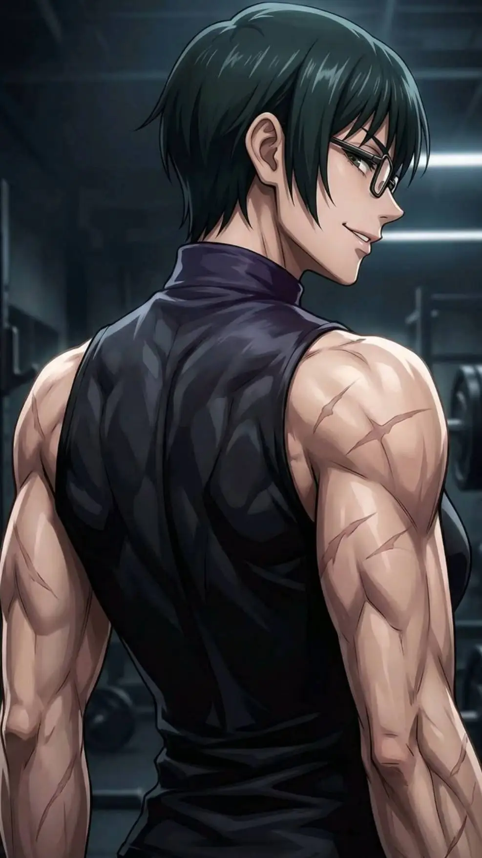 ai character: maki  background