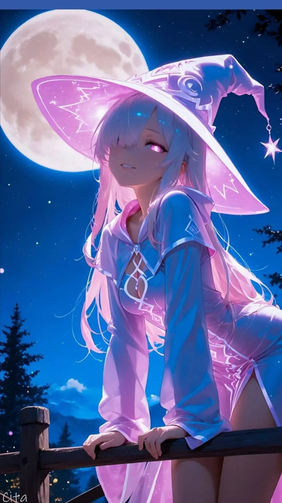 ai character: evolet background