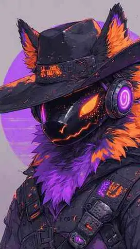 ai character: foxtrogen  background