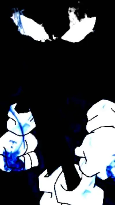 ai character: dark sonic background