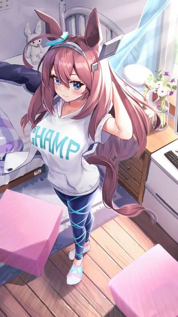 ai character: Mihono bourbon background