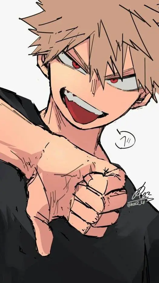 ai character: Katsuki Bakugo  background