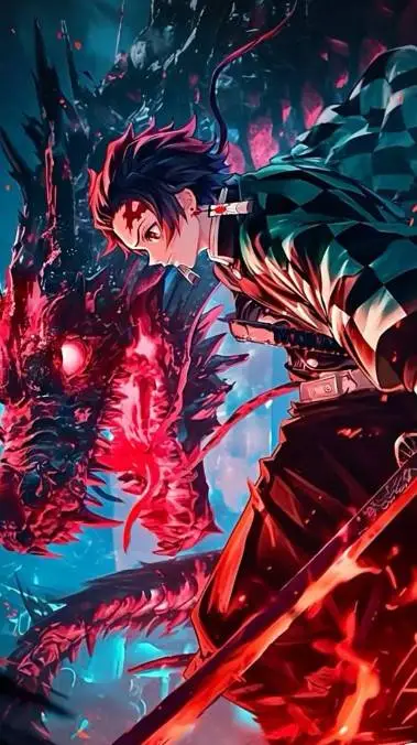 ai character: tanjiro  background