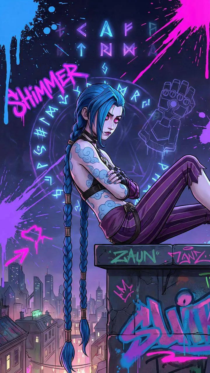 ai character: ST x Arcane(Jinx) background