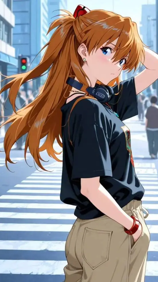 ai character: Evangelion ep 8 background