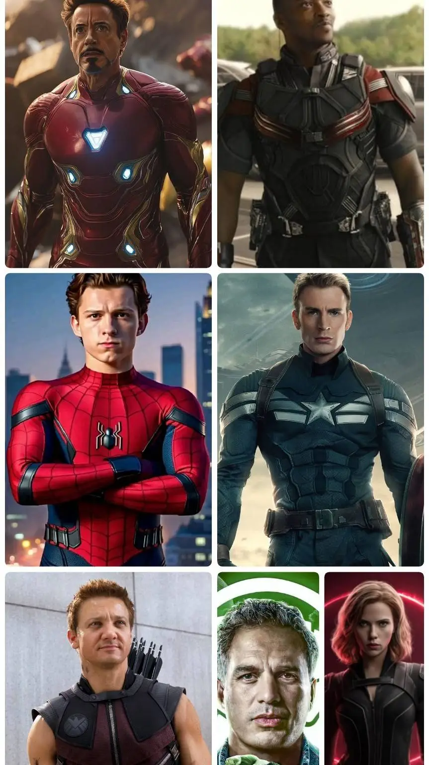 ai character: Avengers background