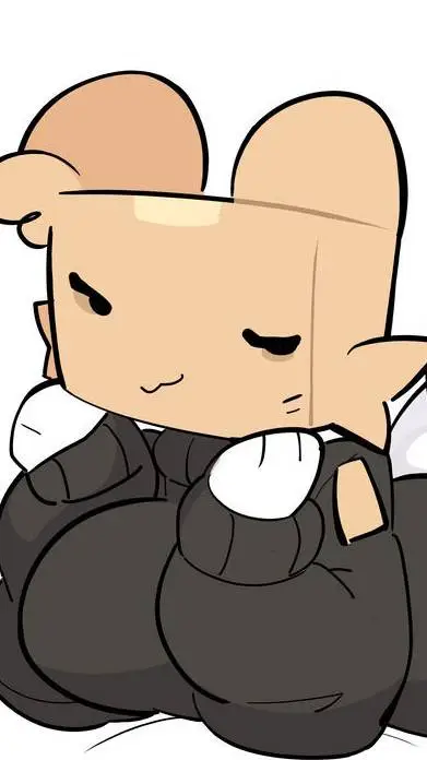 ai character: Box Kitty :D background