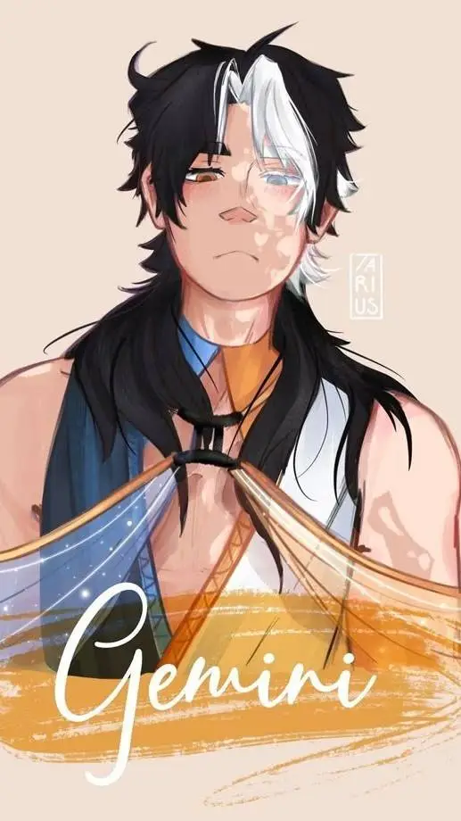 ai character: Geminis ♊️ background